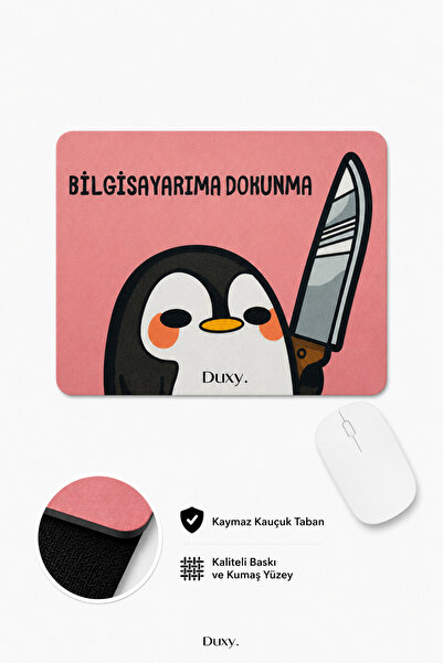 Duxy Χαριτωμένο mouse pad με σχέδια, 23x19 εκ., αντιολισθητική βάση, άνετο κα...