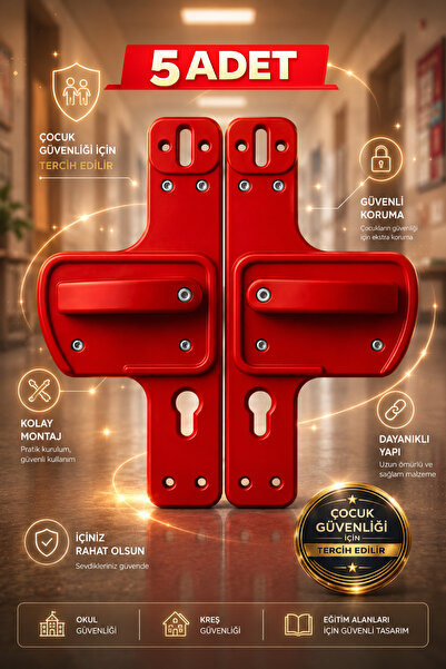 Life 360 Barrier Door Handle |   Child Safe | 5-Pack Suitable for Schools, Nu...