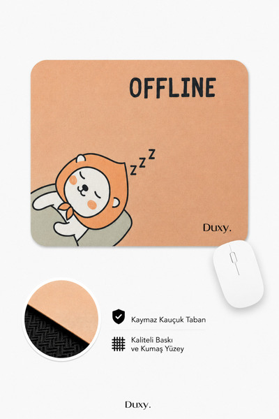 Duxy Mouse pad cu model amuzant, 23x19 cm, bază anti-alunecare, confortabil ș...