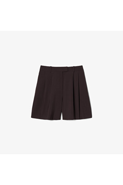 Lacoste شورت برمودا واسع من مزيج من الصوف بثنيات - FF0243-00-3LA