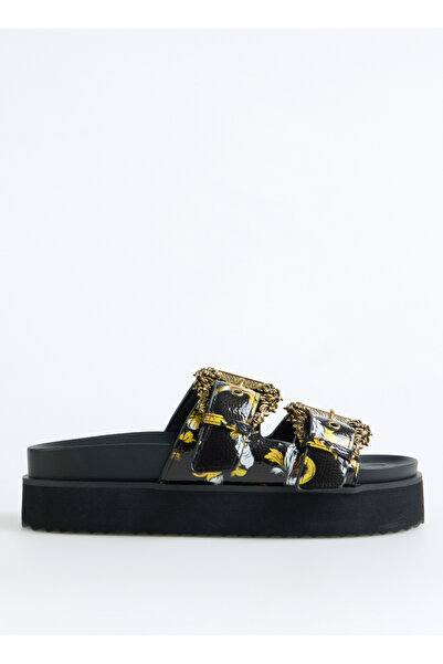 VERSACE JEANS COUTURE 78VA3SM1 Siyah Kadın Terlik