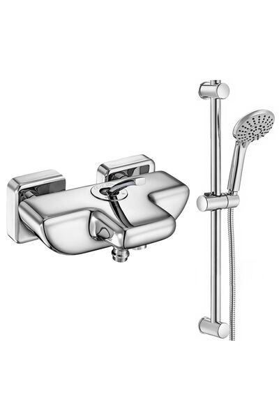 Eca Novita Banyo Bataryası + Logica Sürgülü Duş Seti Üst Takımı