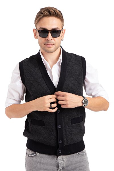 Mutlu City Men's Middle Age and Above Knitwear Knitted Acrylic Winter Dad But...