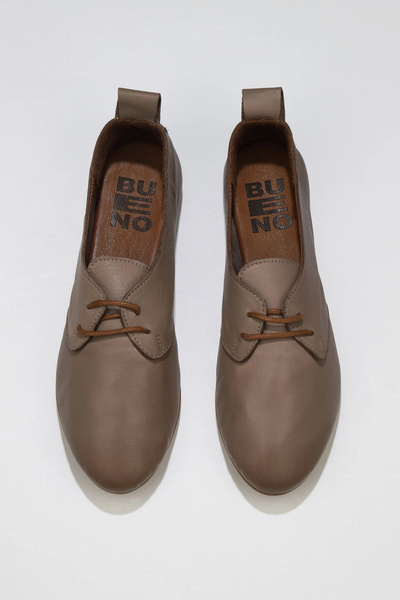 Bueno Shoes Gümüş Deri Kadın Düz Babet 01wj2123