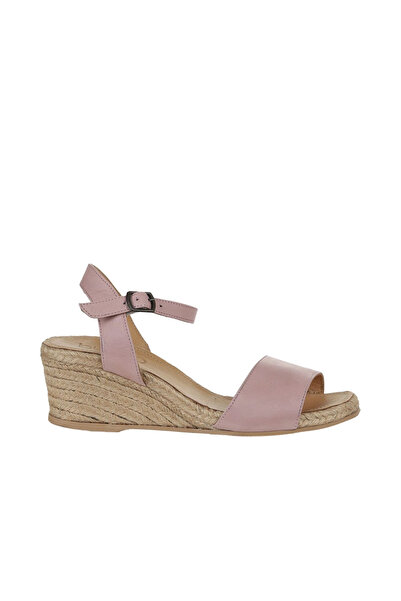 Bueno Shoes Sandale cu toc pentru femei Dusty Rose din piele 01ws10304