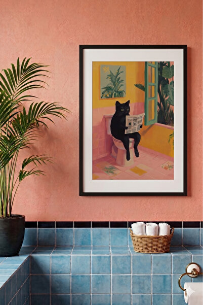 Sekiz8 Minimalist Siyah Çerçeveli Poster Tablo - 30x40 Dijital Baskı CER8