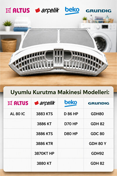 ÖZ BEYAZ EŞYA Grundig GDH92 KURUTMA MAKİNASI FİLTRESİ