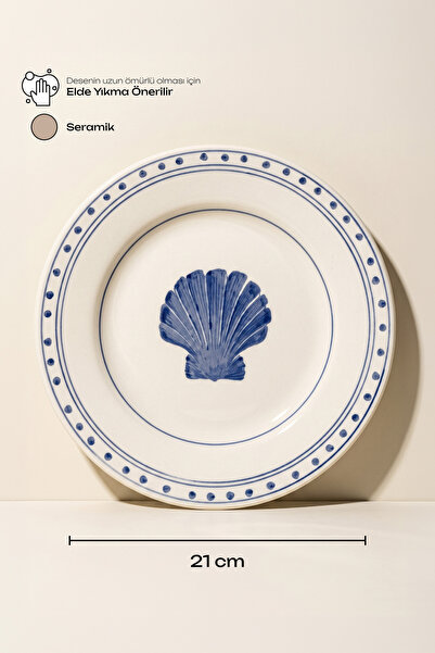 Perotti Bleu Marine 6 Kişilik Pasta Takımı 21 cm