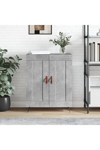 Concept Servantă, gri beton, 69,5x34x90 cm, lemn compozit