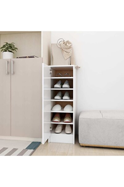 Concept Pantofar, alb, 32x35x92 cm, PAL