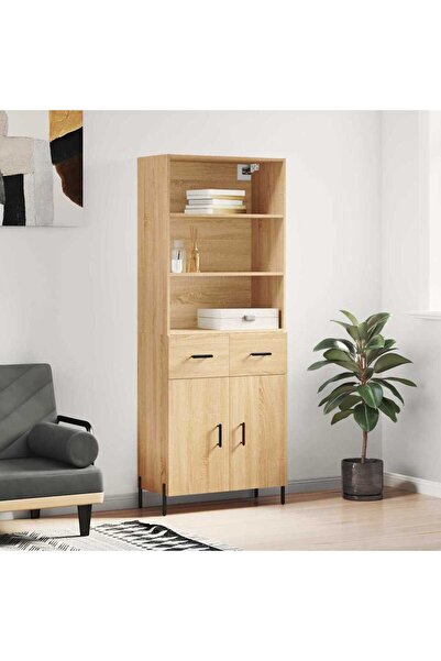 Concept Dulap înalt, stejar sonoma, 69,5x34x180 cm, lemn compozit
