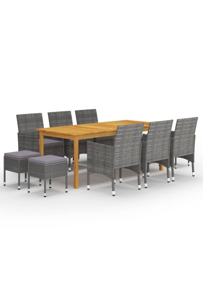 Concept Set mobilier de grădină, 11 piese, gri