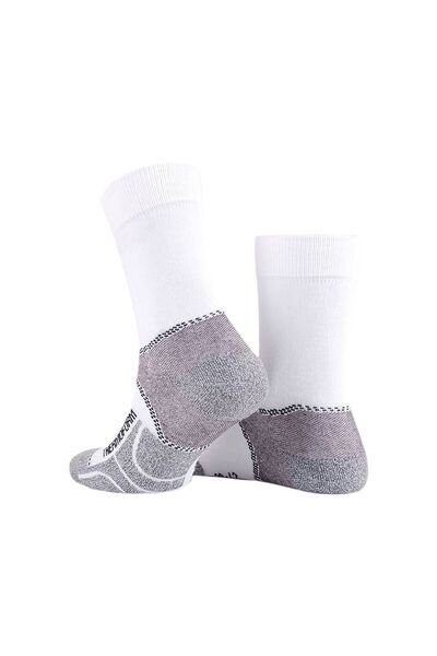 THERMOFORM جوارب طويلة للمشي للجنسين باللون الأبيض، 3 قطع