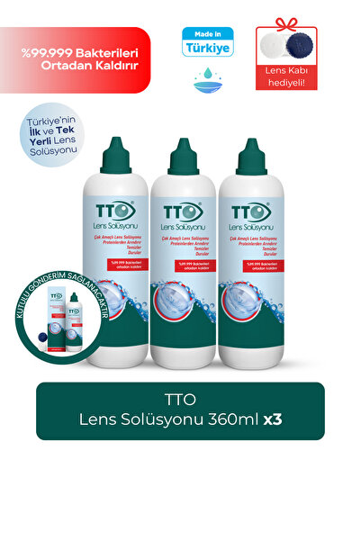TTO Lens Solüsyonu 360 ml 3 Adet
