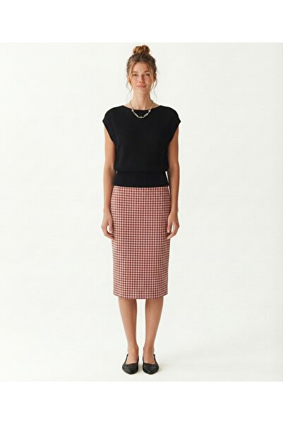 Yargıcı Regular Kayık Collar Sleeveless Sweater
