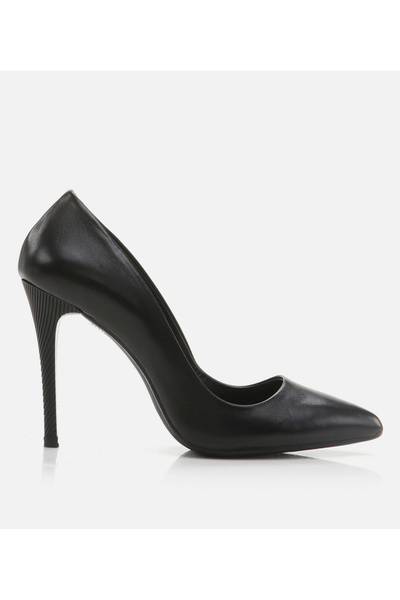 Hotiç Kadın Deri Siyah Stiletto