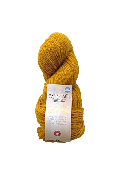 Etrofil Falkland Worsted Knitting Yarn Butterscoth 100% Lână 100g 200m (72070)