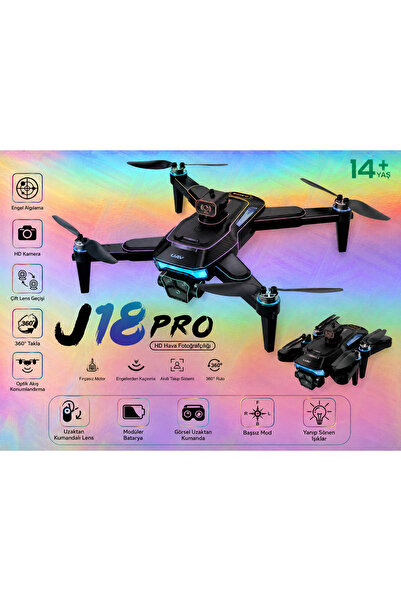 ATLT ATLANTİS J18 PRO KATLANABİLİR ÇOCUKLAR İÇİN UYGUN AKILLI DRON DH KAMERAL...