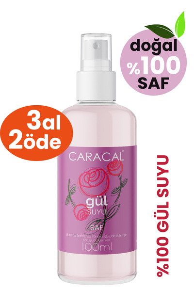 caracal Saf Gül Suyu Gözenek Sıkılaştırıcı Temizleyici Aydınlatıcı Yenileyici...