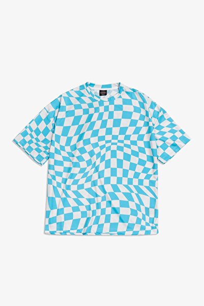 UKHWD SUPPLY Tricou bărbătesc supradimensionat Tribal Checkered DryTech UK116...