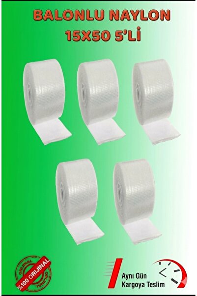 Dempak Balonlu Naylon 15 Cm X 50 Mt 5-li Set Patpat Pıtpıt Ambalaj, Paketleme...