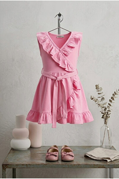 meyastore Girl's dress ruffled