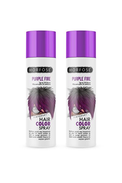 Morfose Mech 24 Saate Kadar Etkili Mor Renkli Saç Spreyi Purple Fire 150 ml 2...