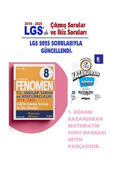 Fenomen Yayıncılık FENOMEN YAYINLARI 8.SINIF T.C. İNKLAP TARİHİ ÇIKMIŞ SORULA...