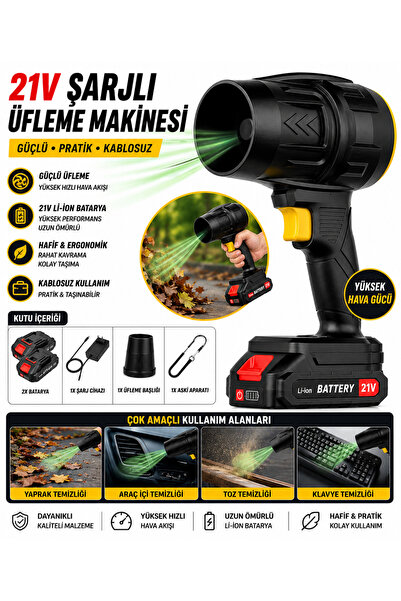 Spech Power Turbo Jet Fan 18000Rpm 2x Akülü Taşıma Çantalı Hava Yaprak Toz Su...