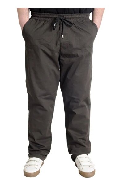 cusseli Plus Size Trousers Linen Jogger Milano 21913 Khaki