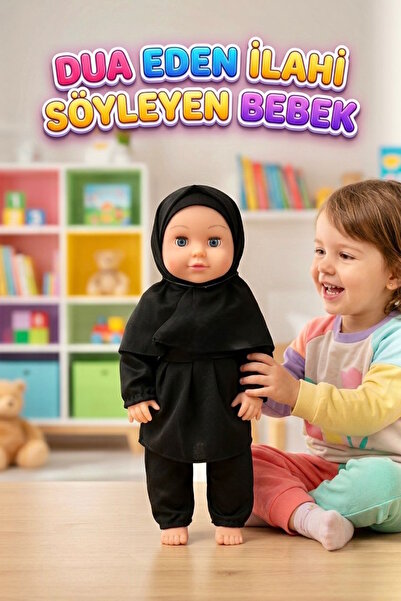 Tıfıl Toys Elif Tesettürlü Bebek Pilli Sesli Dua Eden ve İlahi Okuyan Eğitici...