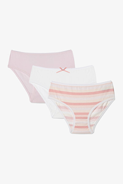 Penti Mädchen-Unterhose aus Baumwolle mit Feenstreifen und normaler Taille, 3...