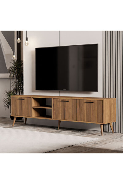 Mezza 1583 Eksen 180 Cm (AHŞAP AYAKLI) Tv Ünitesi Ürgüp Rengi