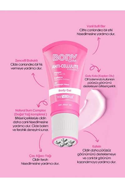 WeMara ISITICI ETKİLİ BODY GYM 120 ML SELÜLİT MASAJ KREMİ
