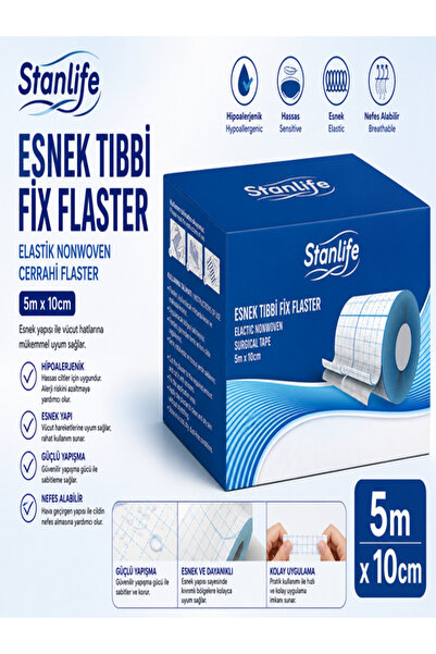 stanlife Esnek Tıbbi Fix Flaster 10m x 5cm