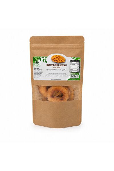 AF ALPAYDIN FOOD KURUTULMUŞ ŞEKERSİZ NATUREL ŞEFTALİ 50 GR Dried Peach