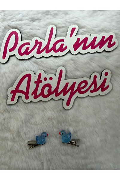 SOFT 2’li az saçlı ve saçsız bebek tokası Mavi Ördek