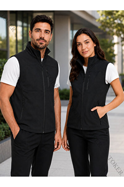 TOKER TEKSTİL Softshell Yelek – Rüzgar ve Su Geçirmez İş Yeleği – Günlük Kull...