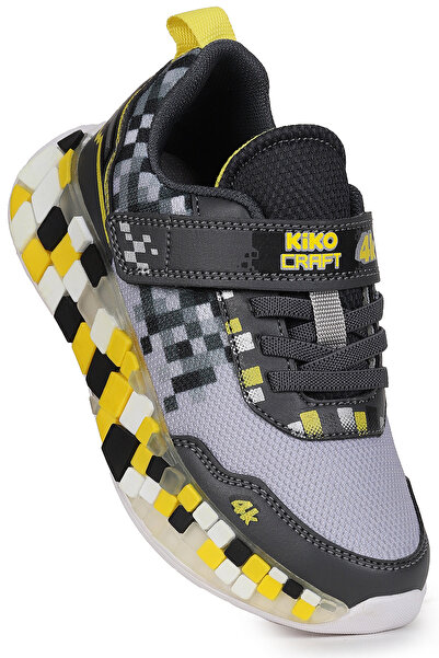 Kiko Kids Pantofi sport pentru băieți Jenks Craft cu velcro