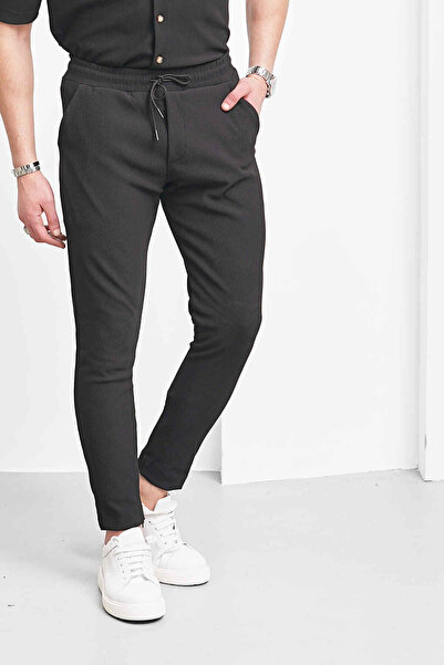 MODEFENDİ Paça Fermuar Detaylı Jogger Pantolon