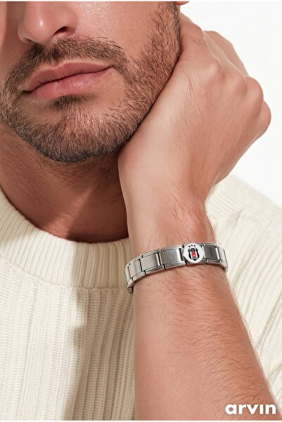 Shae Jewelry İtalyan Charm Bileklik Paslanmaz Çelik Unisex Esnek