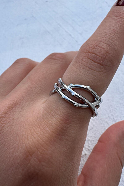 Leo'Stone Polished Seri Dal Form Adjustable Women's Ring
