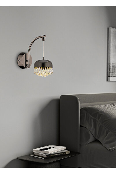 Apliqa GEMMA PLATİN 7 WATT TEKLİ LED APLİK