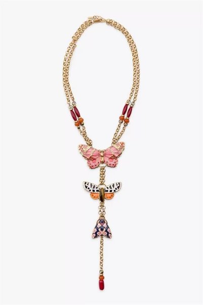 melonika Butterfly Necklace - Gold Xtd