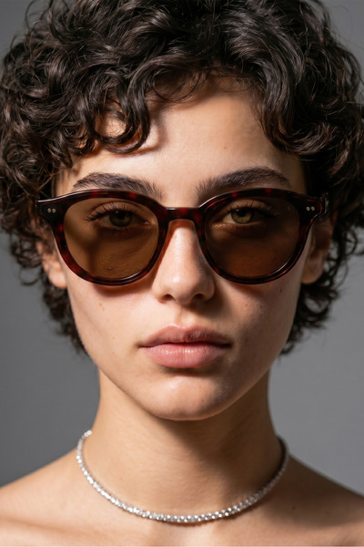 Bilge Karga Delvora Leopard Brown Sunglasses