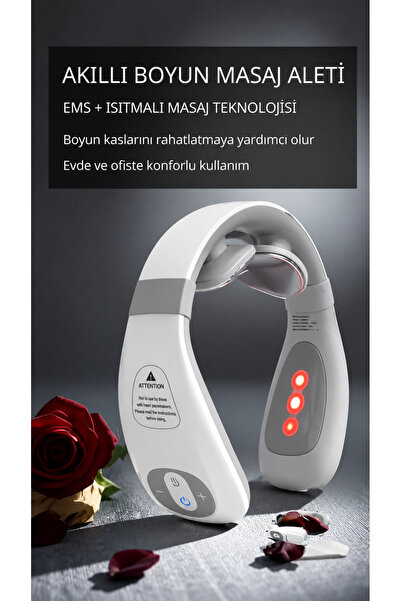 Eldi Medikal Eldi Akıllı Boyun Masaj Aleti - 6 Modlu Isıtmalı Wellness Teknol...