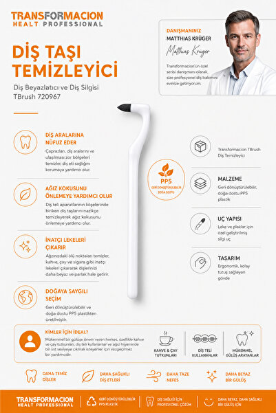 Transformacion 4 lü Diş Taşı Temizleyici Diş Beyazlatıcı ve Diş Silgisi Aile Paketi 722126