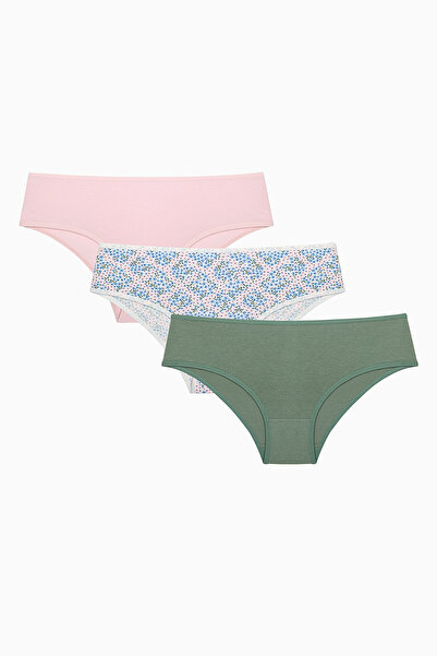 Penti Sweet Bouquet 3lü Cover Çok Renkli Slip Külot