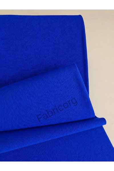 fabricorg Duck Cloth Punch Linen Fabric Sax (50X180 CM)