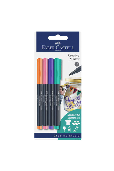 Faber Castell SET DE MARKERE CREATIVE 4 CULORI FABER-CASTELL